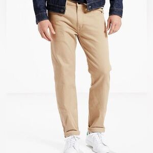 Levis Mens 502 Jeans Taper 29 Zip All Seasons Tech Khaki Tan Stretch 29x31 NWOT